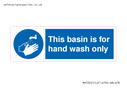 Wash hands mandatory symbol Text: 